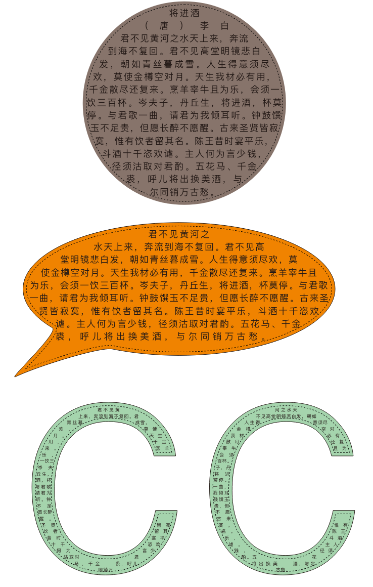 图形内的文字